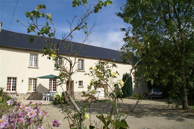 Lanrelas vakantiehuis in het landschap van Bretagne